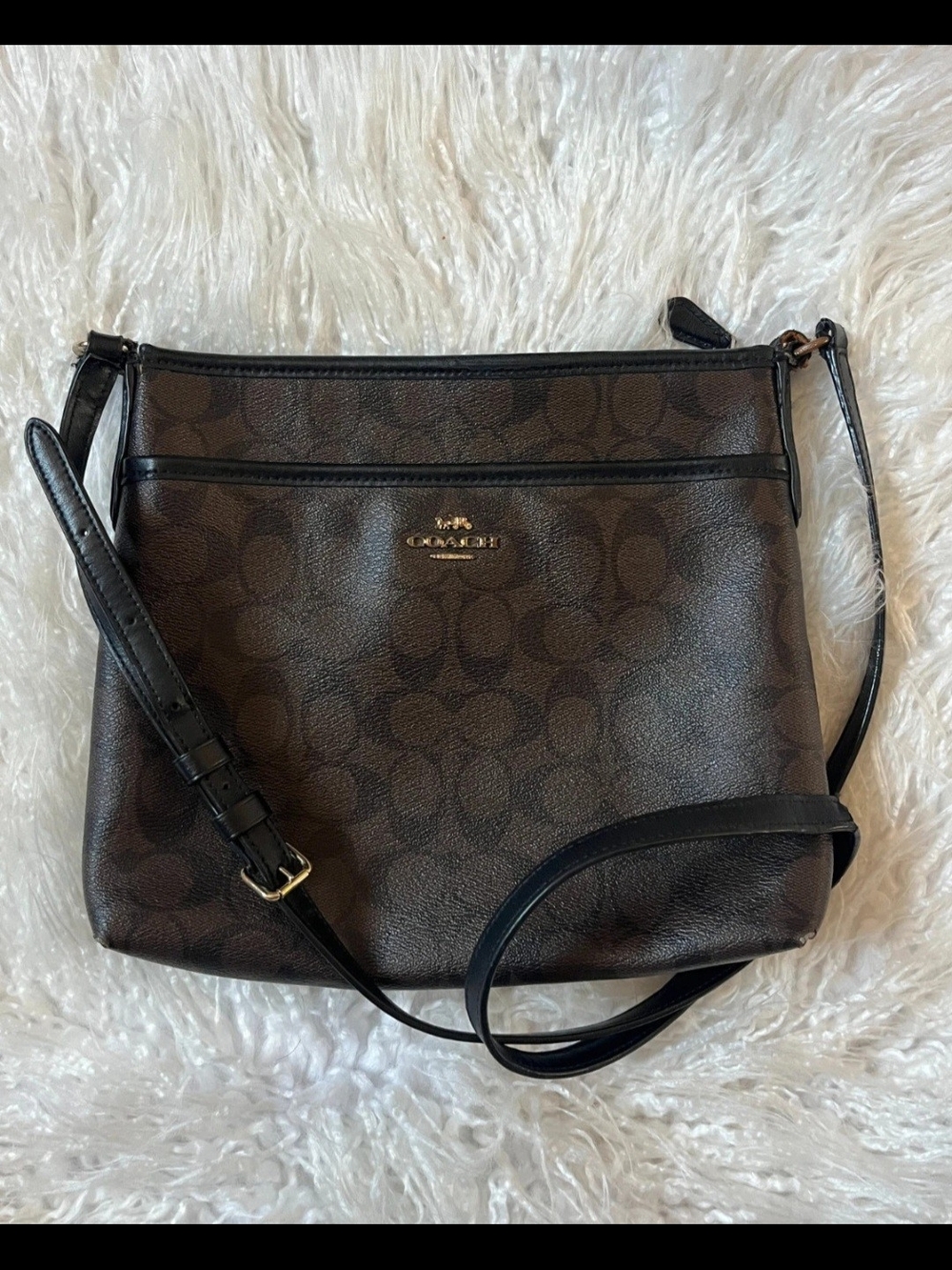 Coach Brown Signature Crossbody Bag